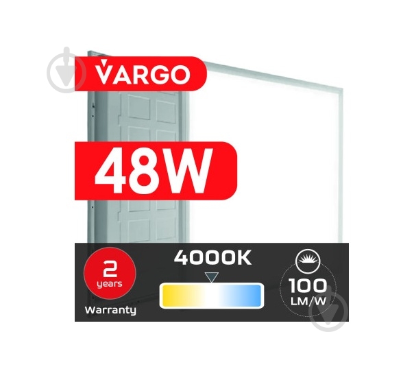 Светодиодная панель VARGO 48 Вт 4000 V-109773 IP20 109773 - фото 4