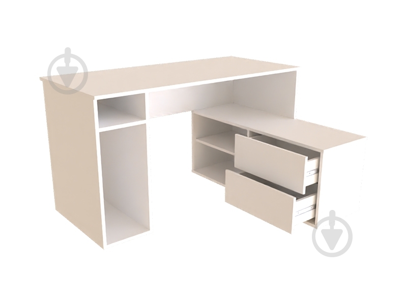 Стол компьютерный DC Ned белый аляска - фото 3