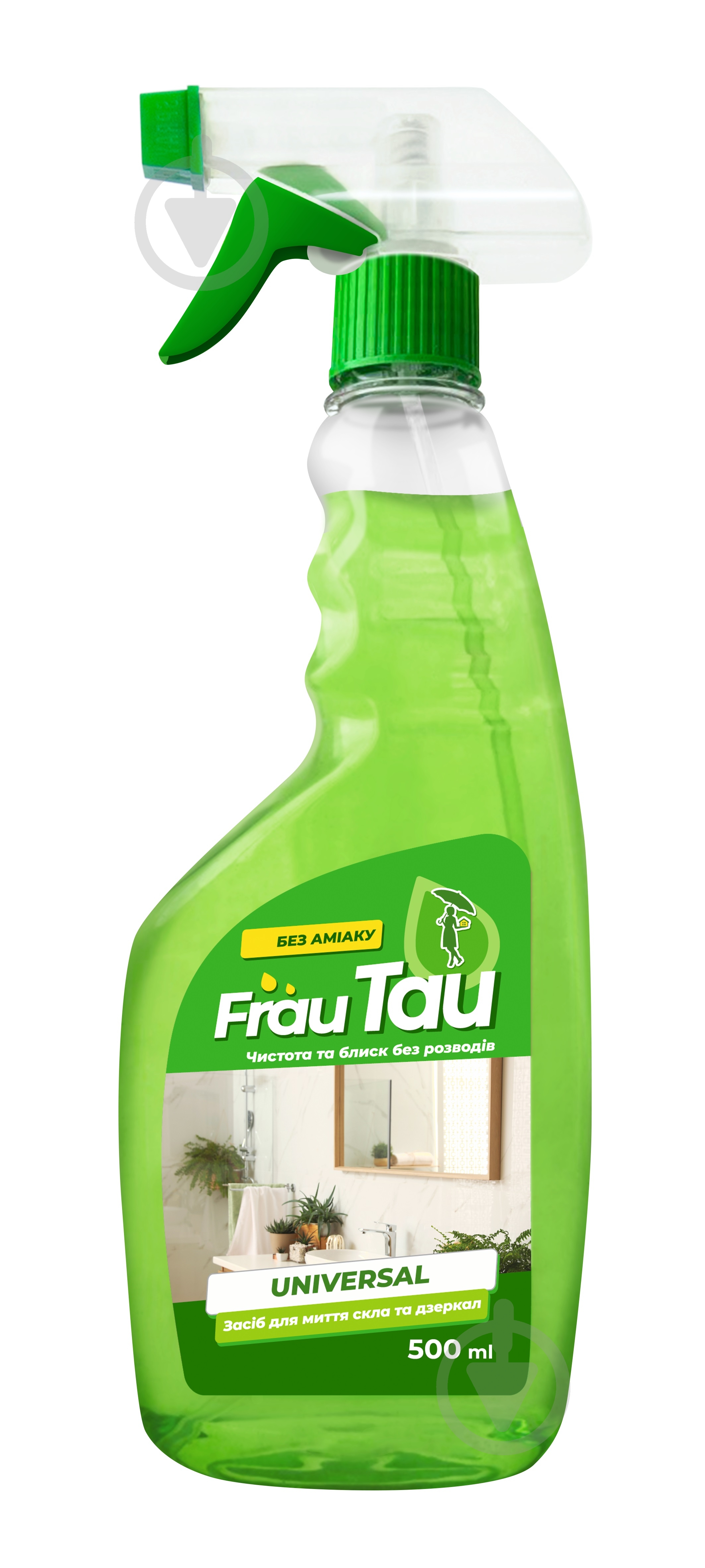 Средство моющее для стекла и зеркал Frau Tau Universal триггер 0,5 л - фото 1 Средство моющее для стекла и зеркал Frau Tau Universal триггер 0,5 л - фото 1