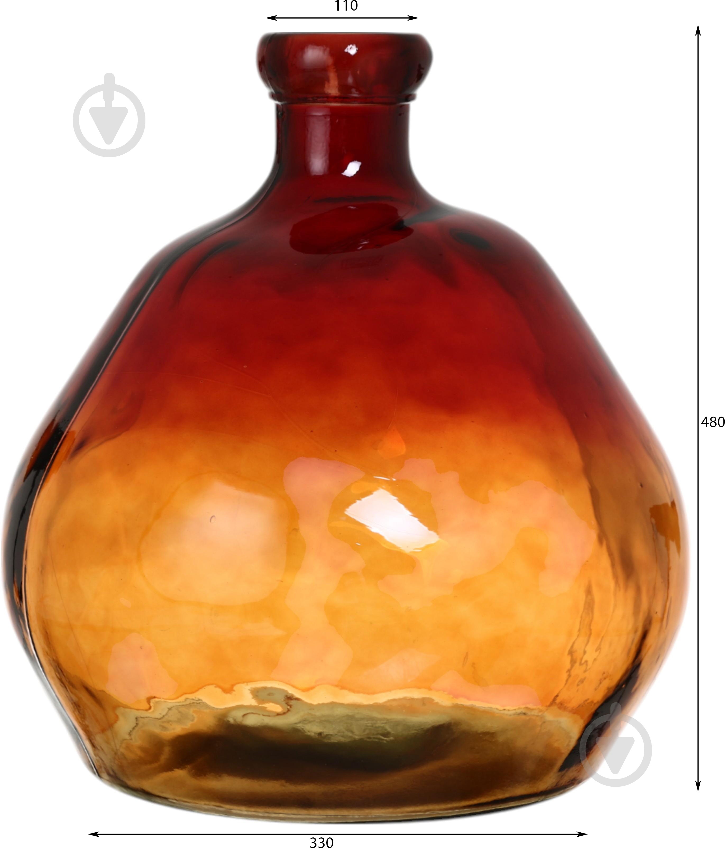 Ваза скляна San Miguel Simplicity 50 см коричнева 4649C464 - фото 2