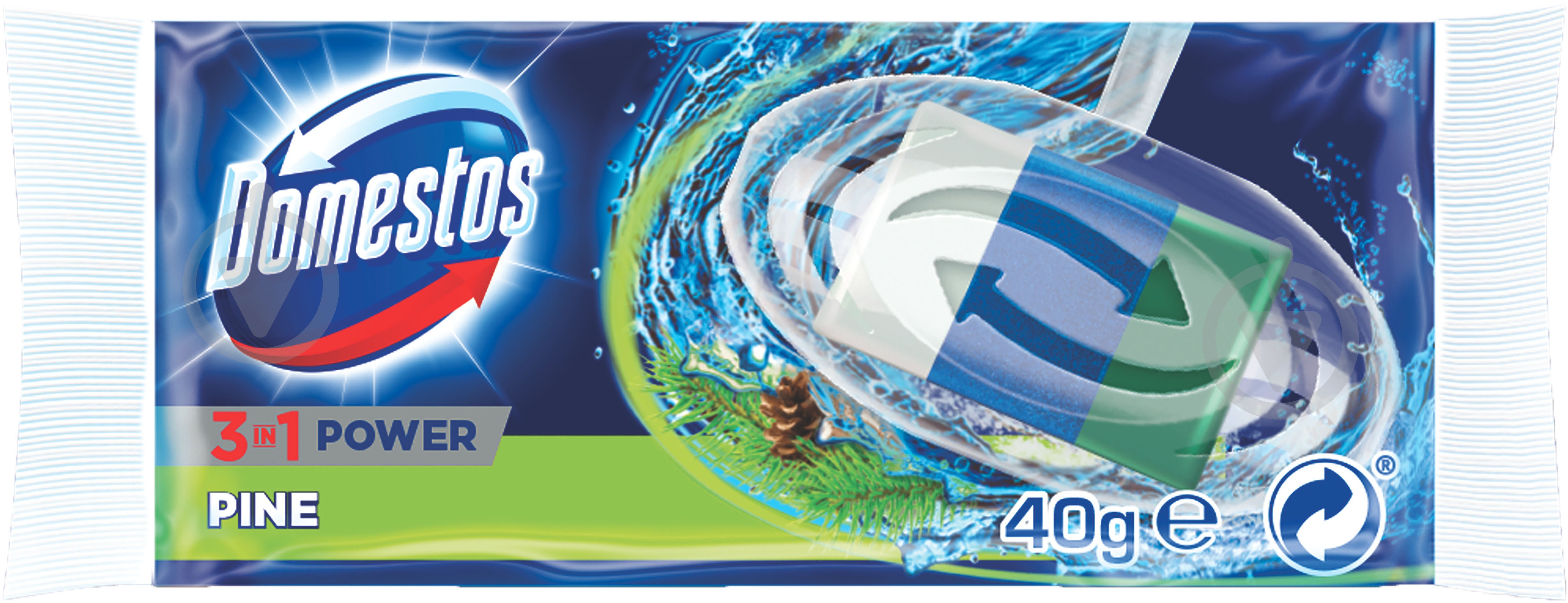 Туалетный блок Domestos Хвоя 40гр - фото 1