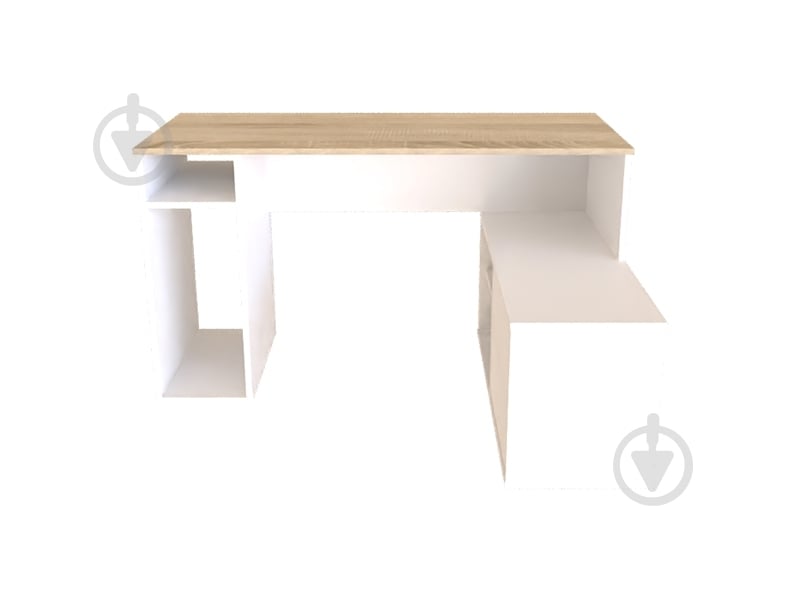 Стол компьютерный DC Ned белый аляска/дуб сонома - фото 3 Стол компьютерный DC Ned белый аляска/дуб сонома - фото 3