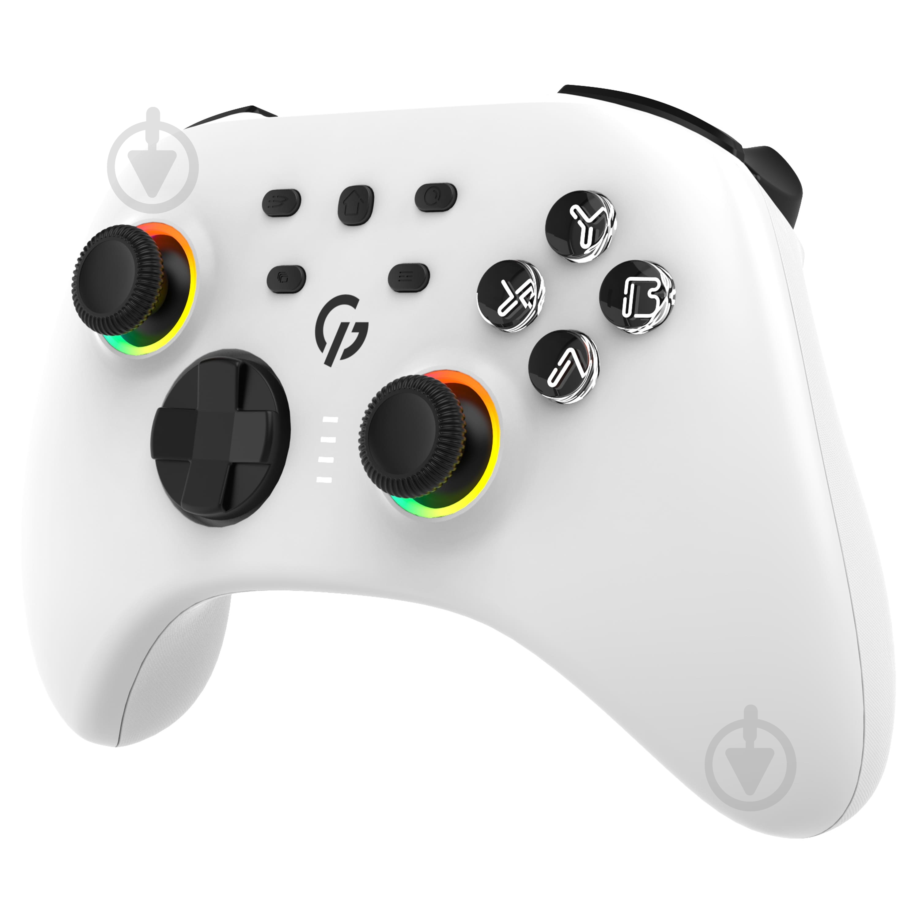 Геймпад беспроводной GamePro GPX13W 2.4G/BT 5.1/USB (Switch/PC/iOS/Android) RGB White white - фото 2