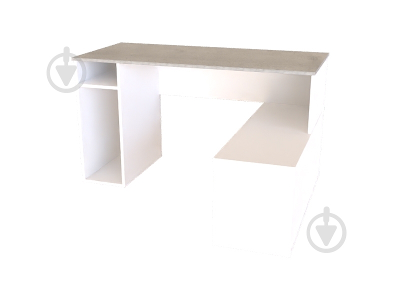 Стіл комп'ютерний DC Ned білий аляска/моноліт - фото 2