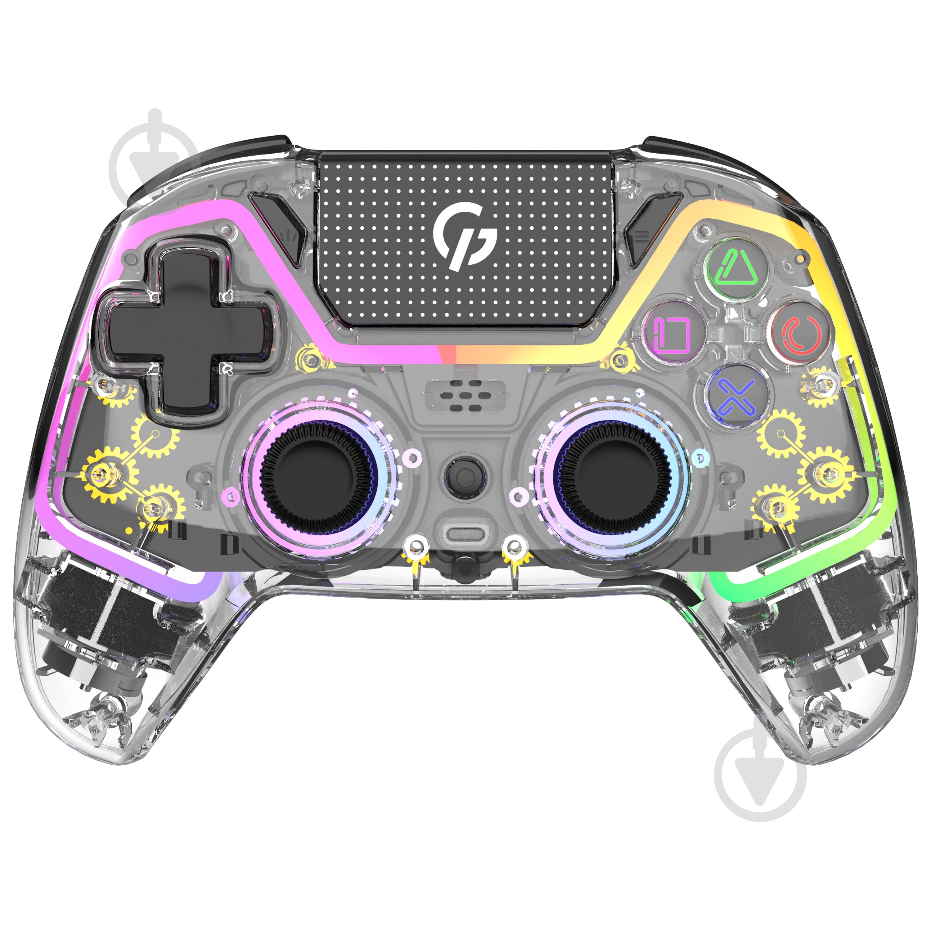Геймпад бездротовий GamePro GPS13T BT 5.3/USB (PC/iOS/Android/PS3/PS4) RGB Transparent transparent - фото 1