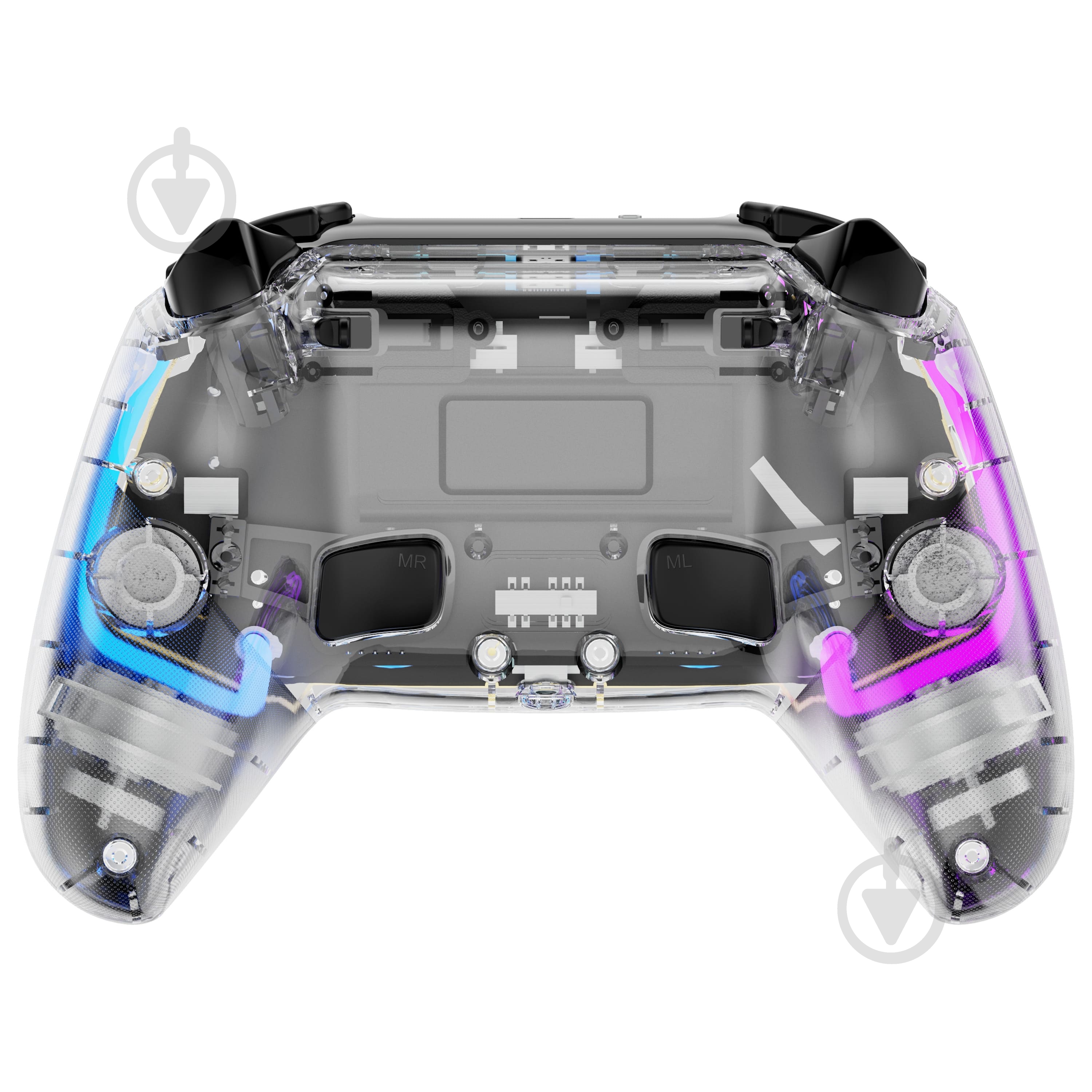 Геймпад бездротовий GamePro GPS13T BT 5.3/USB (PC/iOS/Android/PS3/PS4) RGB Transparent transparent - фото 3