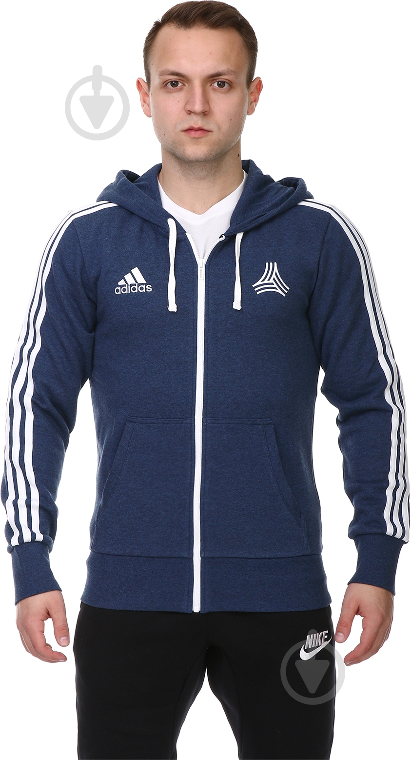 Толстовка Adidas TANC FZ HOODY BK3771 р. M синий - фото 1