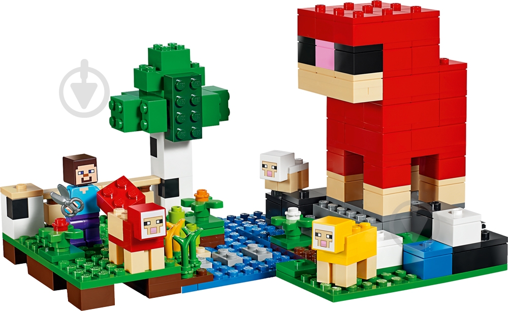Конструктор LEGO Minecraft Ферма шерсти 21153 - фото 6 Конструктор LEGO Minecraft Ферма шерсти 21153 - фото 6