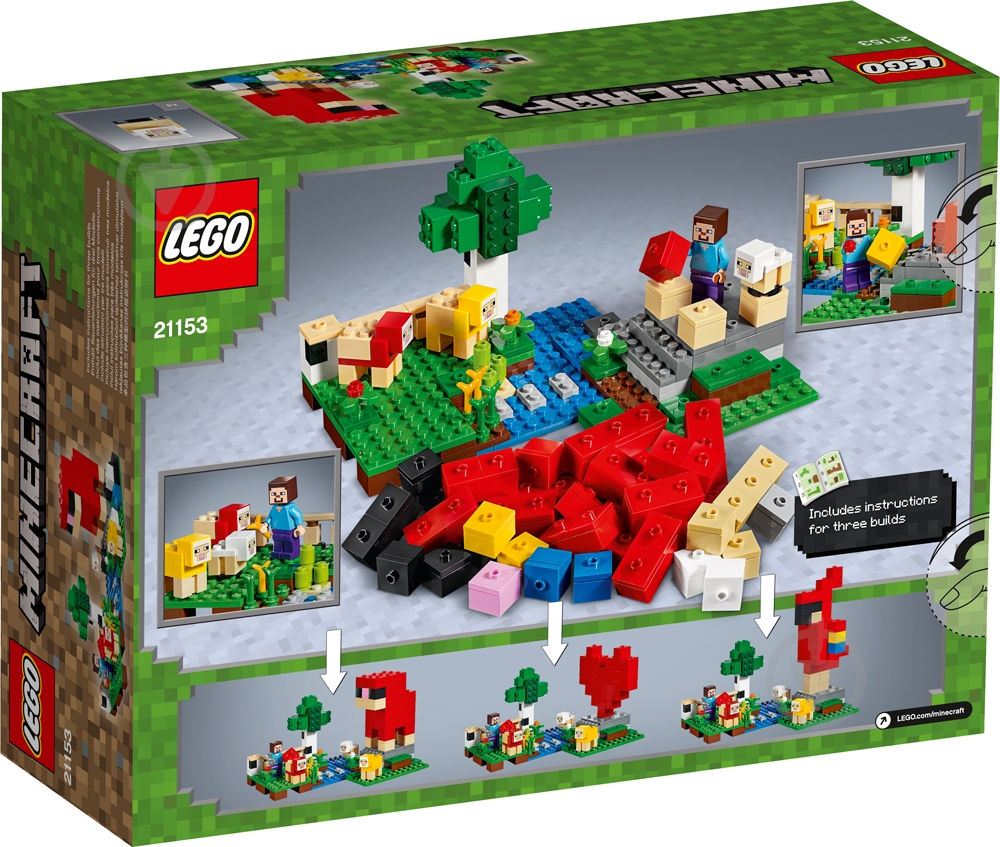 Конструктор LEGO Minecraft Ферма шерсти 21153 - фото 4 Конструктор LEGO Minecraft Ферма шерсти 21153 - фото 4
