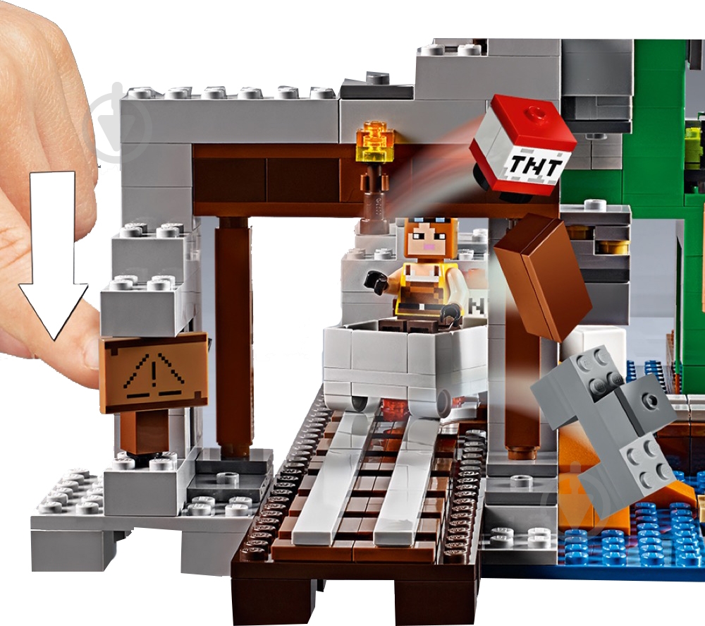 Конструктор LEGO Minecraft Шахта Крипера 21155 - фото 8