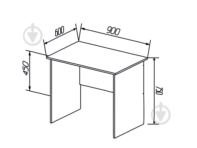 Стіл комп'ютерний DC Oliver mini дуб сонома - фото 4