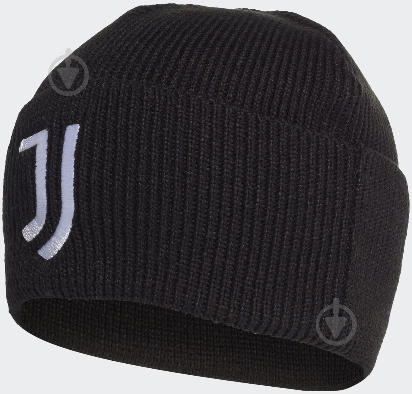 Шапка Adidas Juve Woolie FS0230 р.L черный - фото 1