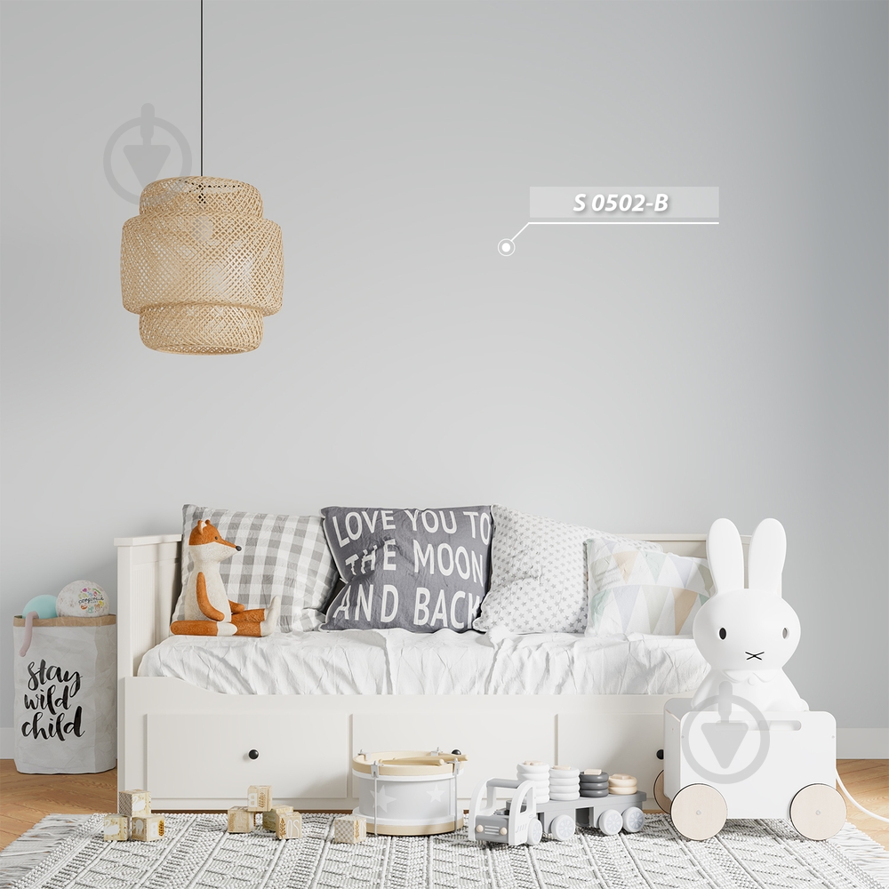 Фарба латексна Feidal Kinderlatex мат білий 1 л - фото 10