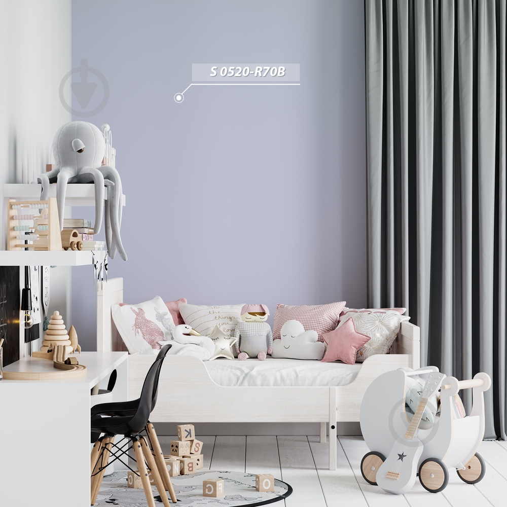 Фарба латексна Feidal Kinderlatex мат білий 1 л - фото 11