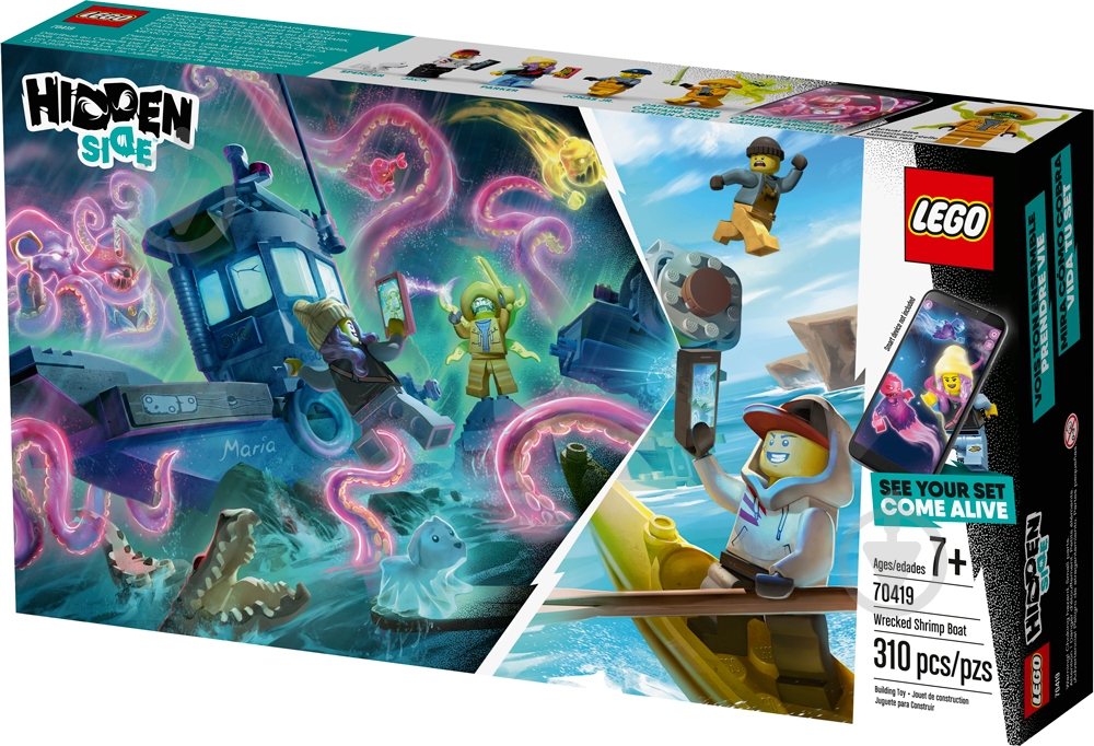 Конструктор LEGO Hidden Side Разбитая лодка ловцов креветок 70419 - фото 3