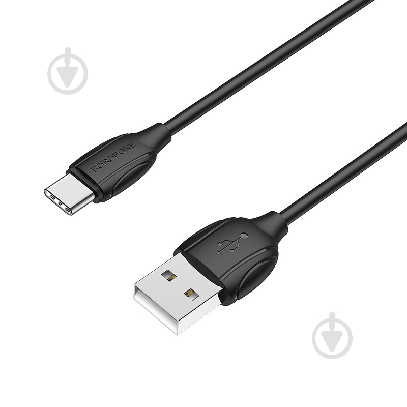 Кабель Borofone BX19 USB to Type-C 3A 1 м черный (BX19CB) - фото 1