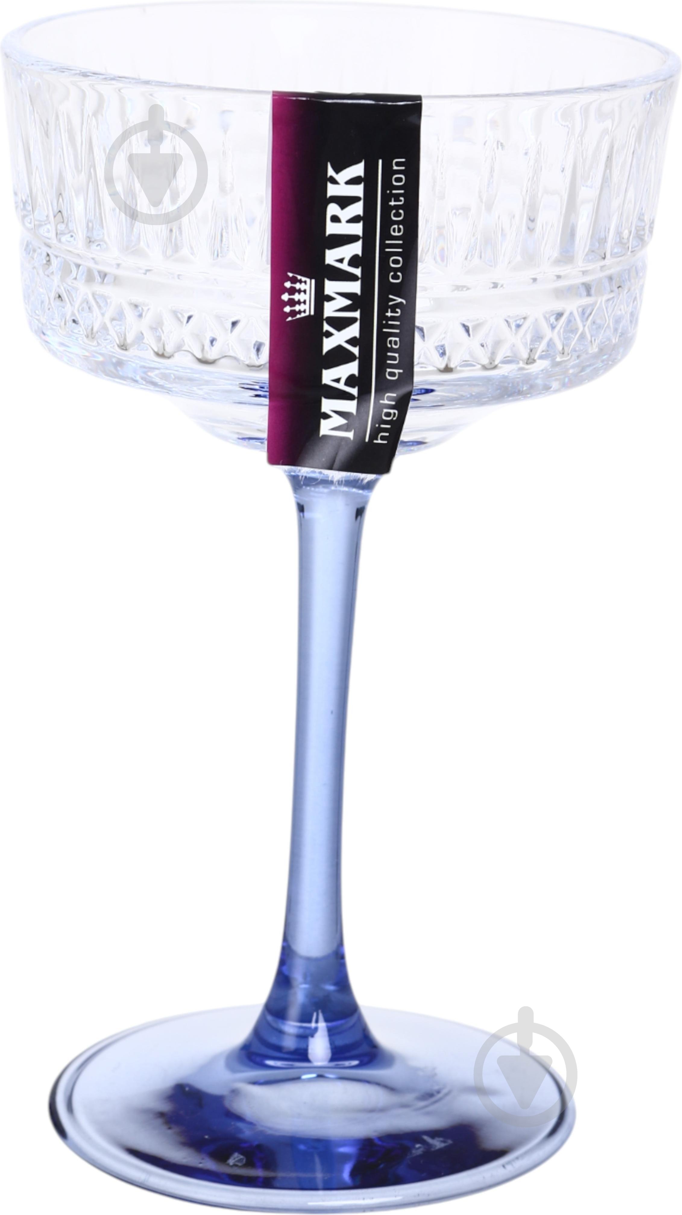 Бокал для шампанського Maxmark Funny Plump фіолетовий/прозорий 290 мл 1 шт. - фото 2 Бокал для шампанського Maxmark Funny Plump фіолетовий/прозорий 290 мл 1 шт. - фото 2