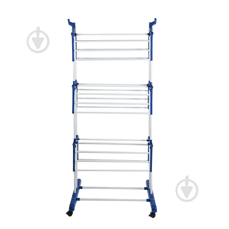 Сушилка для белья Eurohome Florence 22 м трехуровневая, белая - фото 2 Сушилка для белья Eurohome Florence 22 м трехуровневая, белая - фото 2