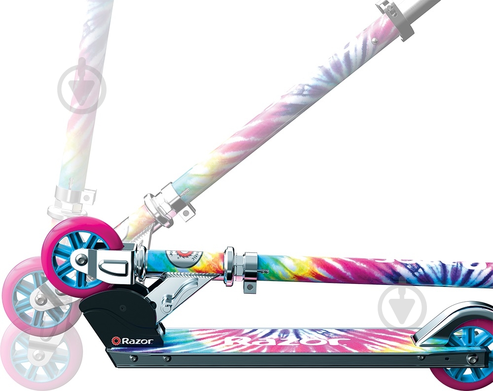 Самокат Razor A Special Edition TIE-DYE різнокольоровий 859106 - фото 2 Самокат Razor A Special Edition TIE-DYE різнокольоровий 859106 - фото 2