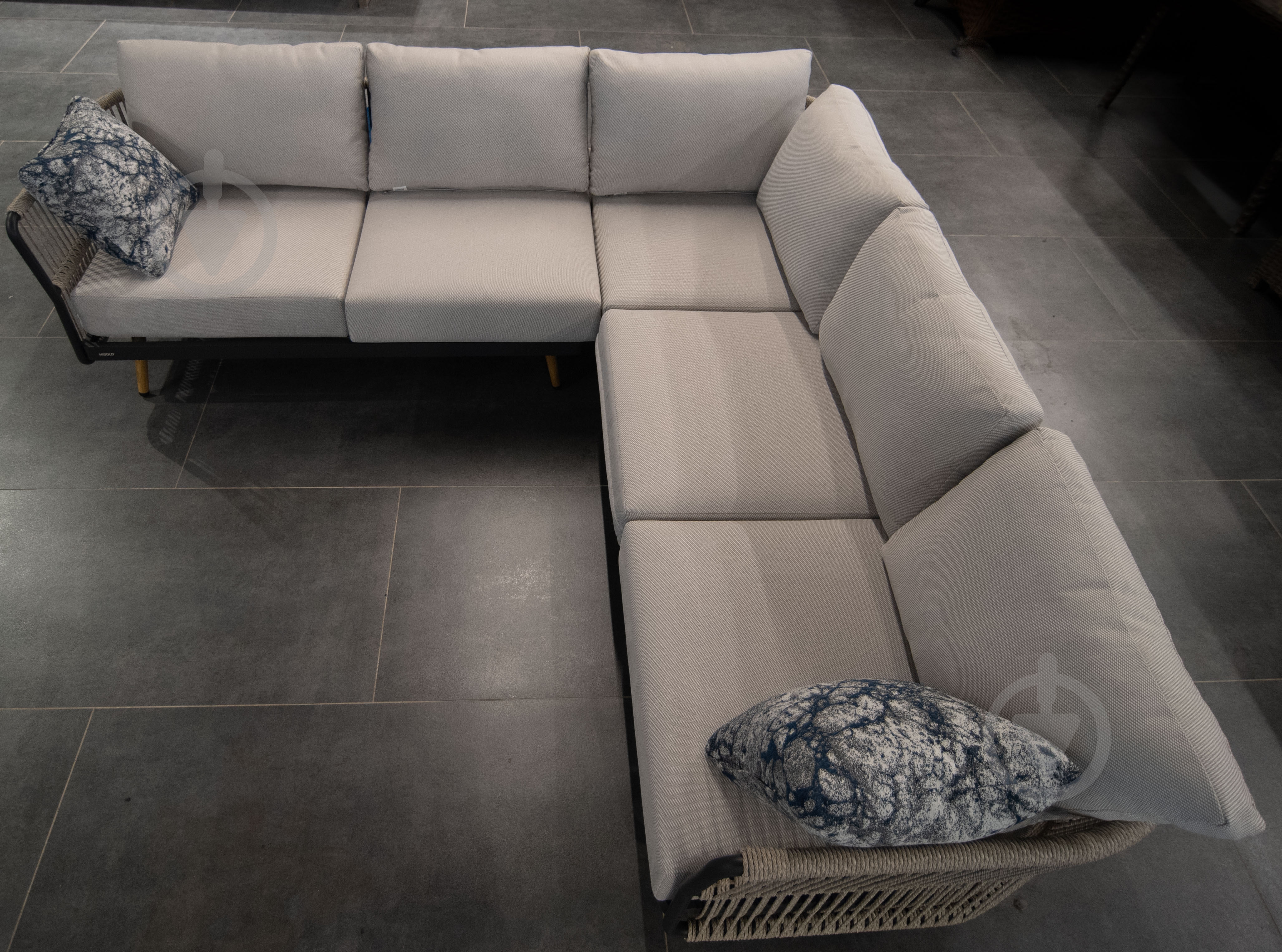 Комплект мебели HIGOLD BAY стол 110*60*40см + угловой диван + 1 кресло, графит графит - фото 4 Комплект мебели HIGOLD BAY стол 110*60*40см + угловой диван + 1 кресло, графит графит - фото 4