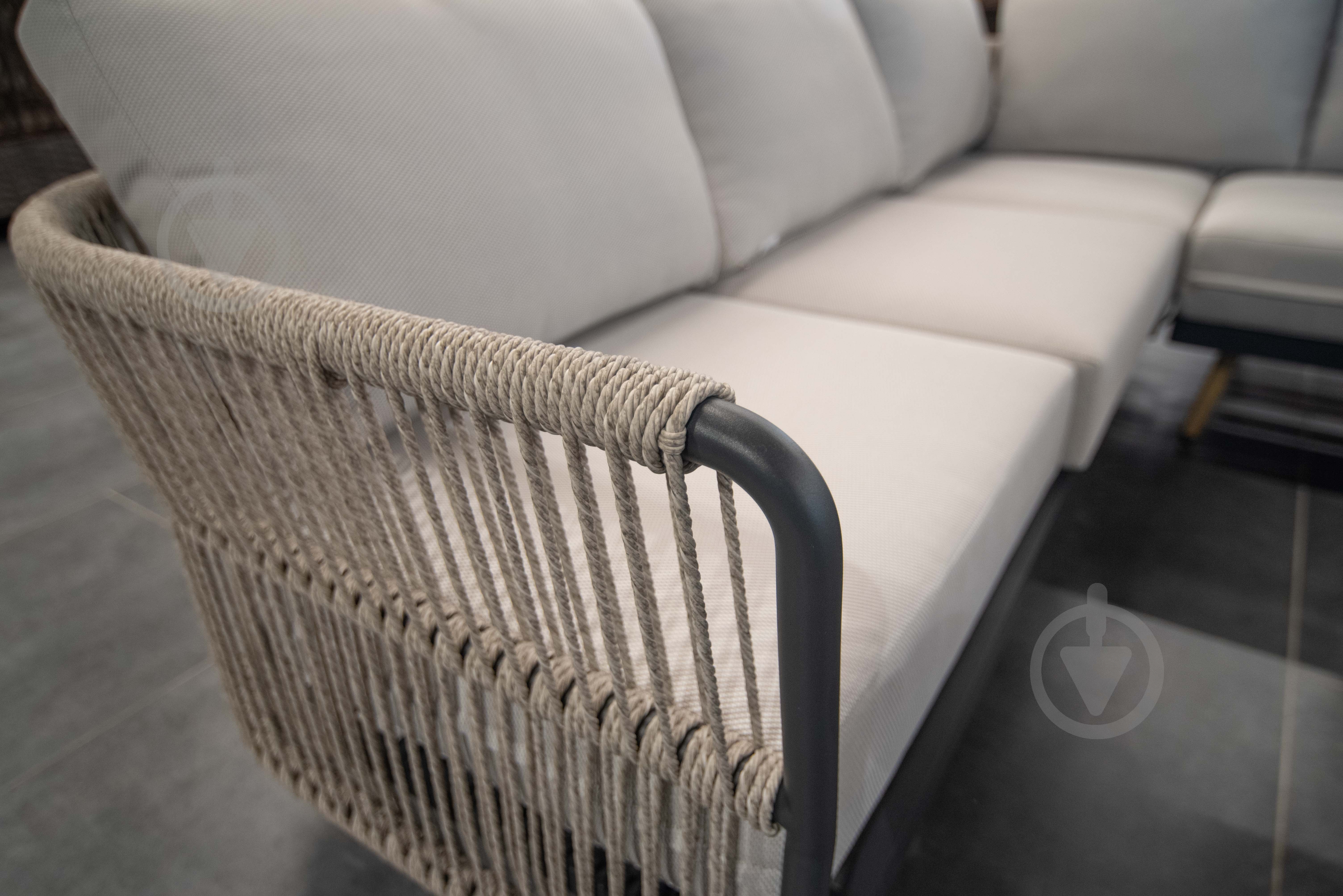 Комплект мебели HIGOLD BAY стол 110*60*40см + угловой диван + 1 кресло, графит графит - фото 7 Комплект мебели HIGOLD BAY стол 110*60*40см + угловой диван + 1 кресло, графит графит - фото 7