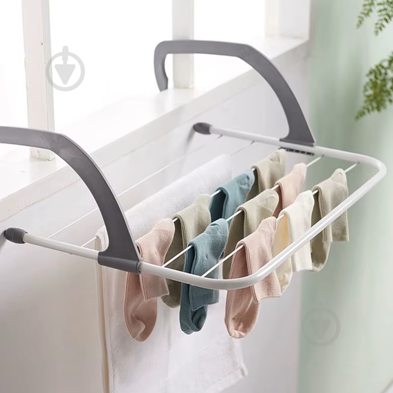 Сушилка для белья Eurohome Oslo навесная 3 м белая (0351) - фото 10