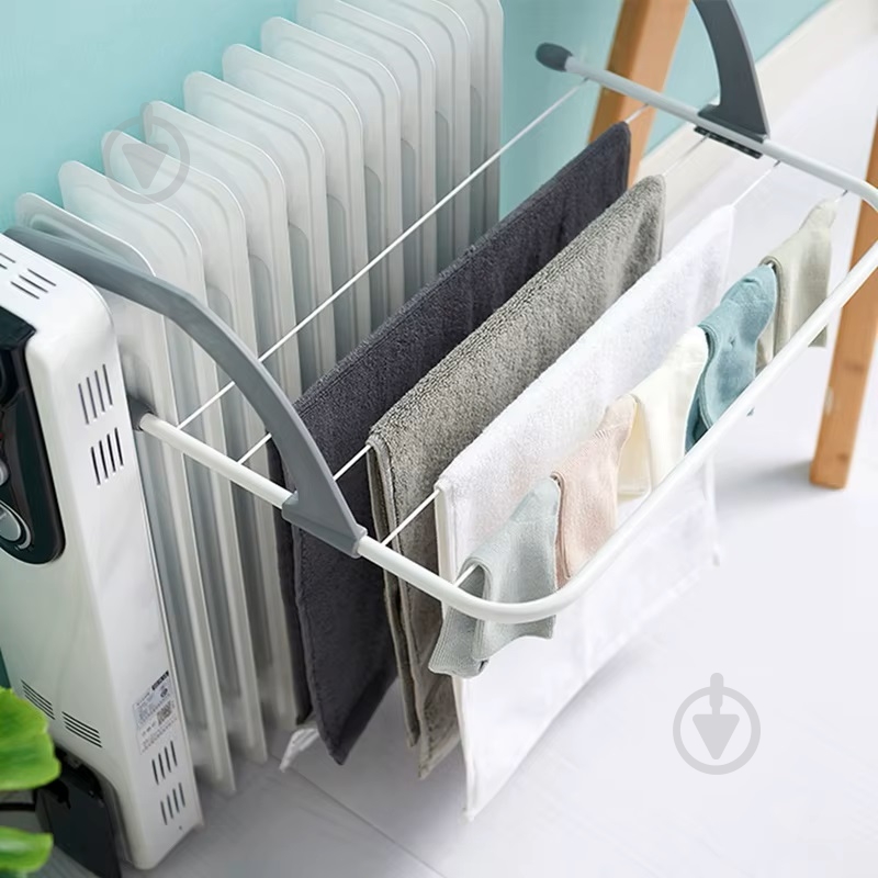 Сушилка для белья Eurohome Oslo навесная 3 м белая (0351) - фото 8