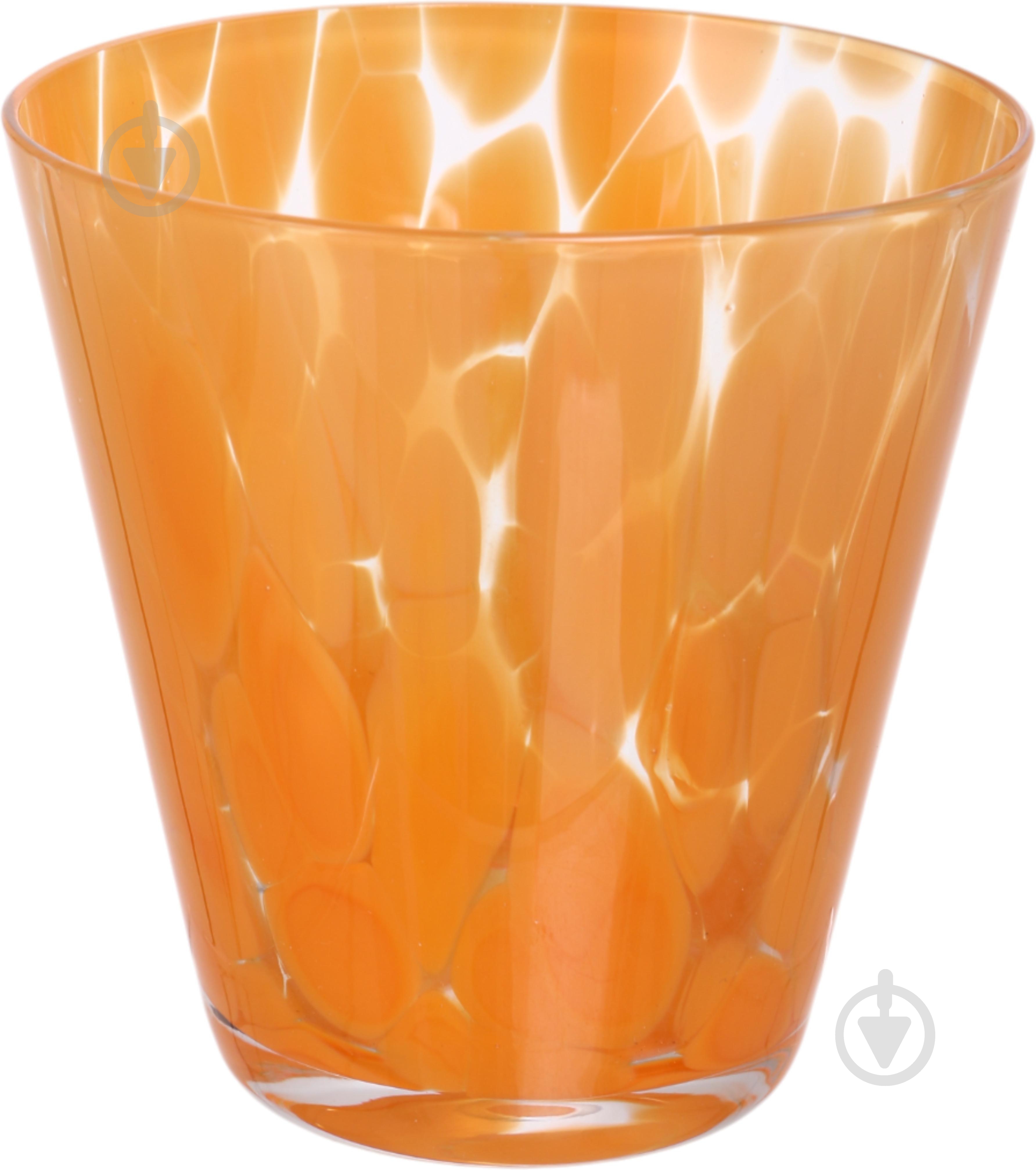 Стакан низкий Maxmark Aqua Lily оранжевый 280 мл 1 шт. - фото 2
