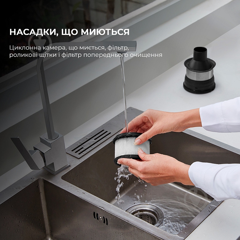 Пылесос аккумуляторный DREAME R10 PRO black - фото 3