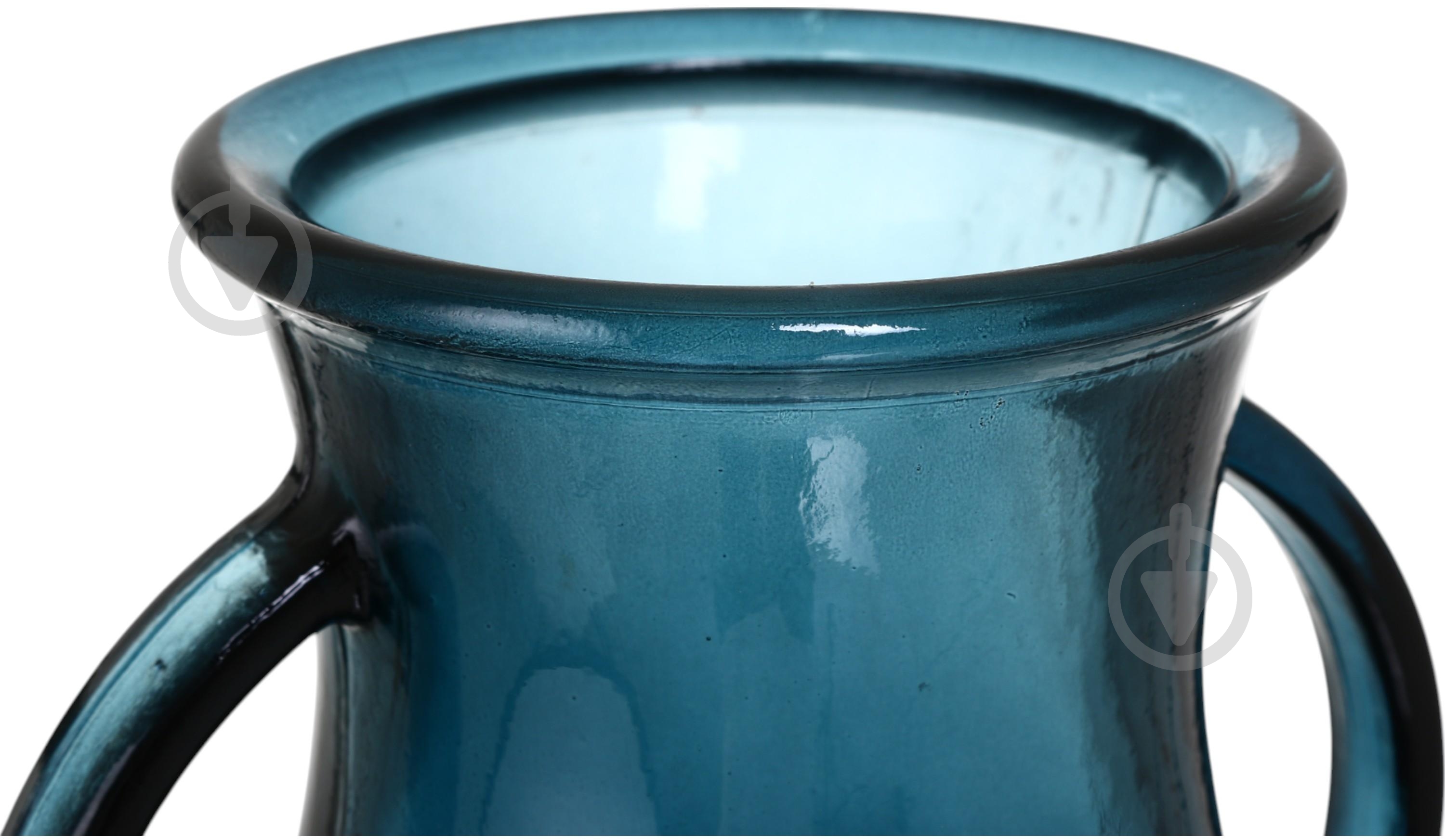 Ваза скляна San Miguel Pitcher 32 см синя 5530DB605 - фото 4