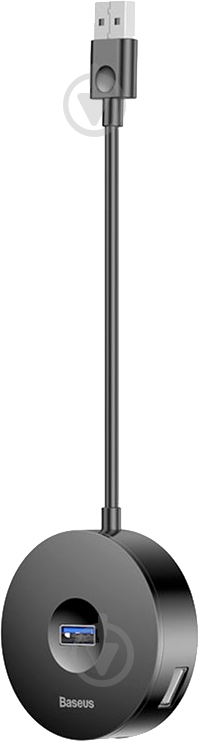 USB-хаб BASEUS Round Box USB 3.0 — USB 3.0 / 3 х USB 2.0 / microUSB Black - фото 3 USB-хаб BASEUS Round Box USB 3.0 — USB 3.0 / 3 х USB 2.0 / microUSB Black - фото 3