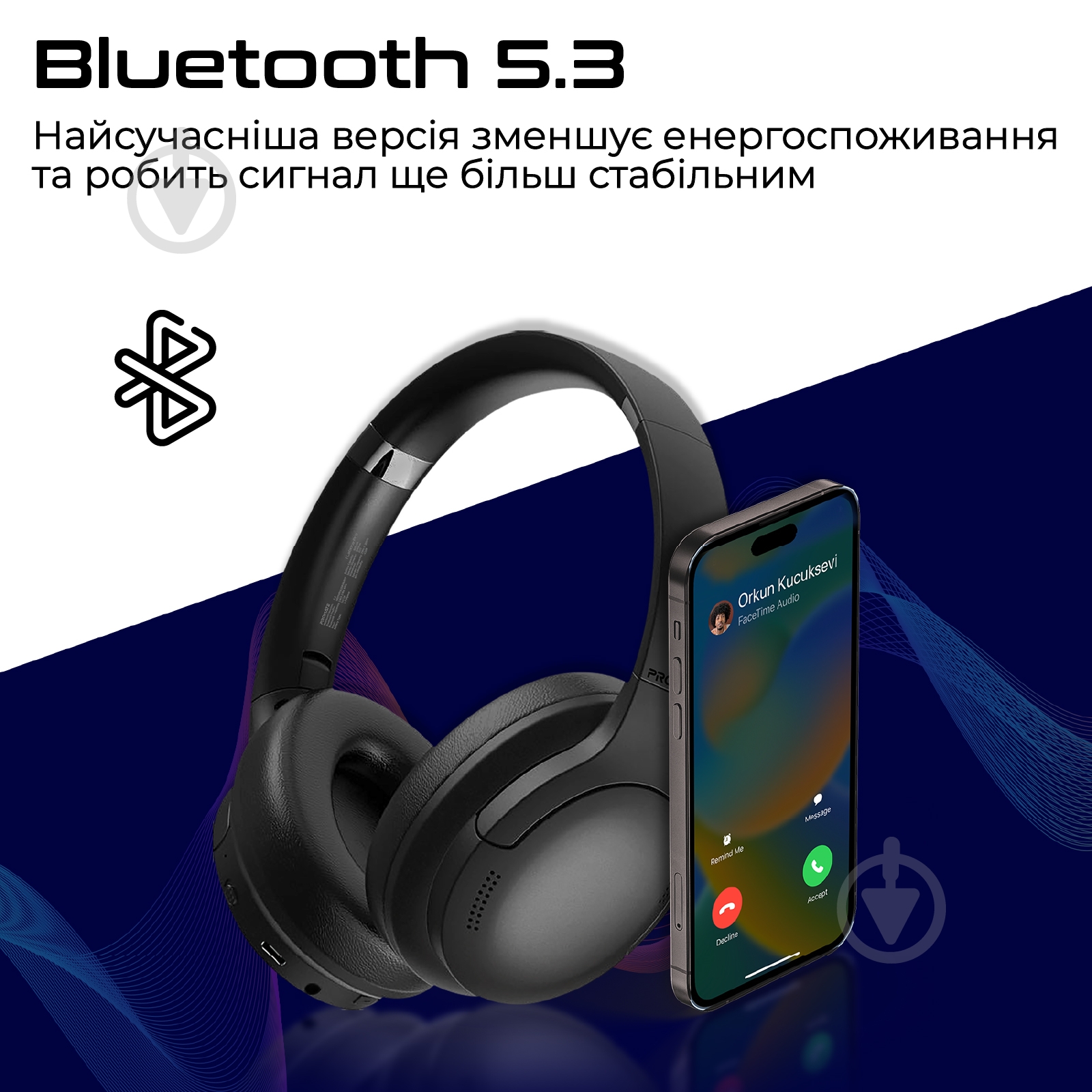 Навушники Promate LaBoca-Pro black (laboca-pro.black) - фото 3