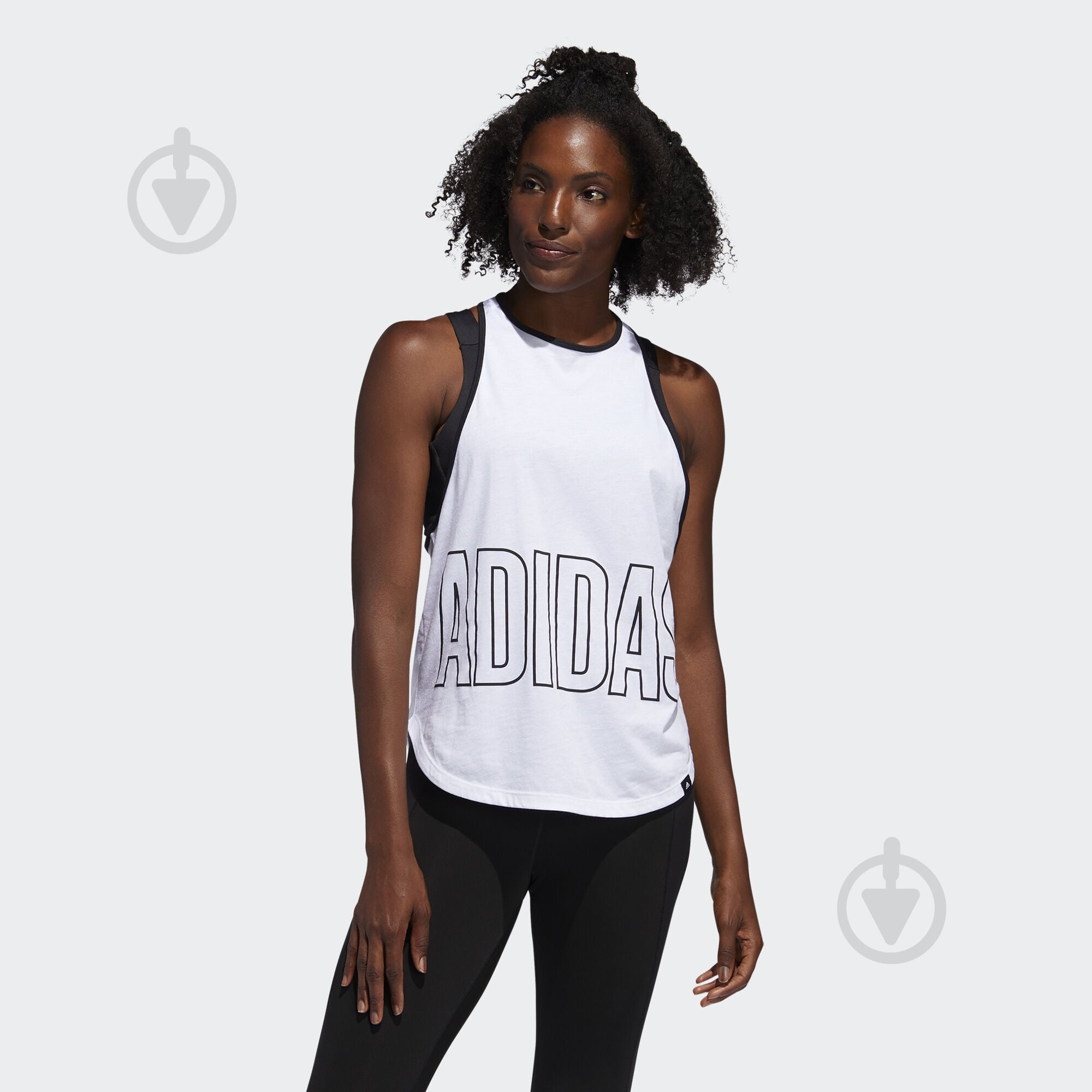 Майка Adidas ALPHA TNK GFX W FM5109 р.S білий - фото 3