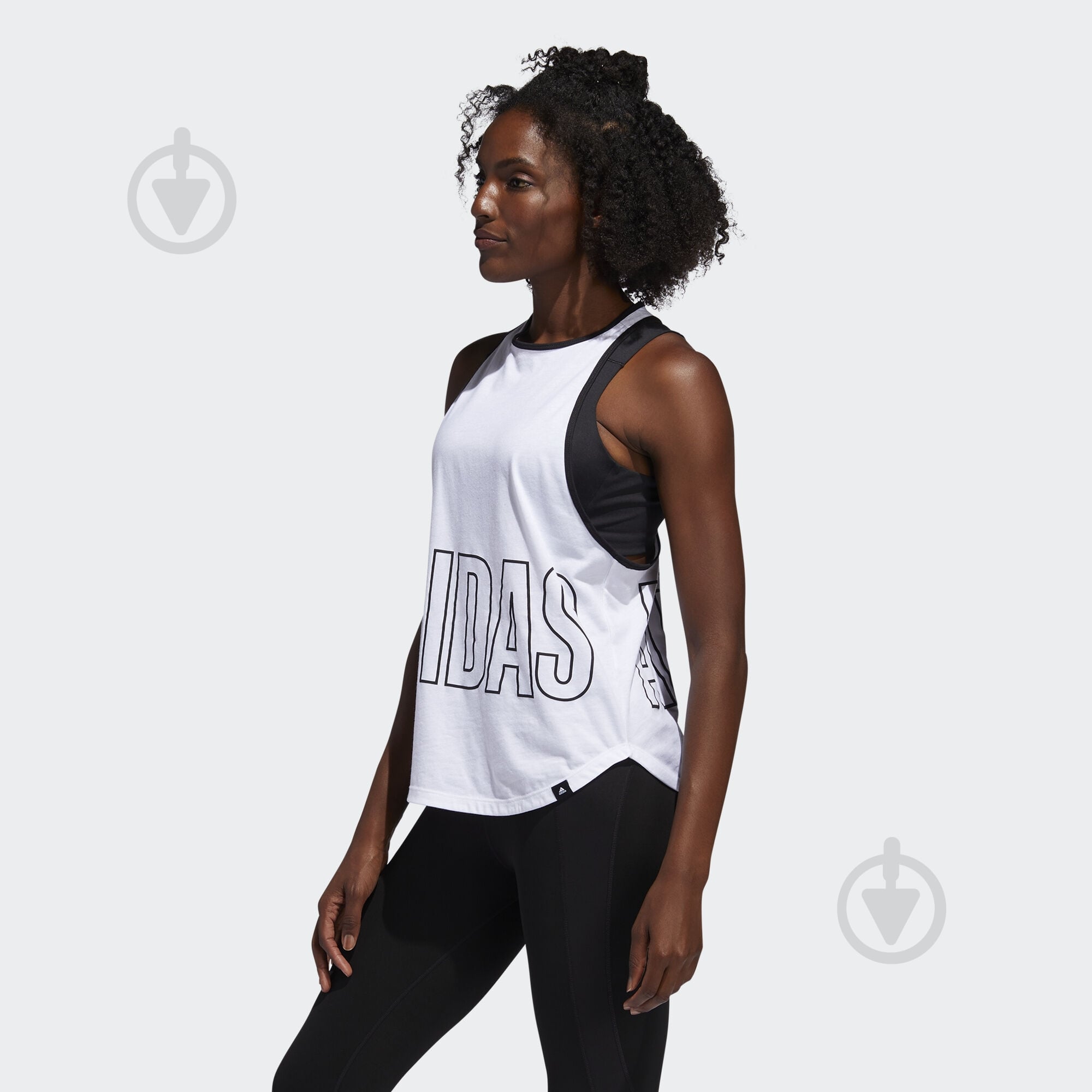 Майка Adidas ALPHA TNK GFX W FM5109 р.S білий - фото 4