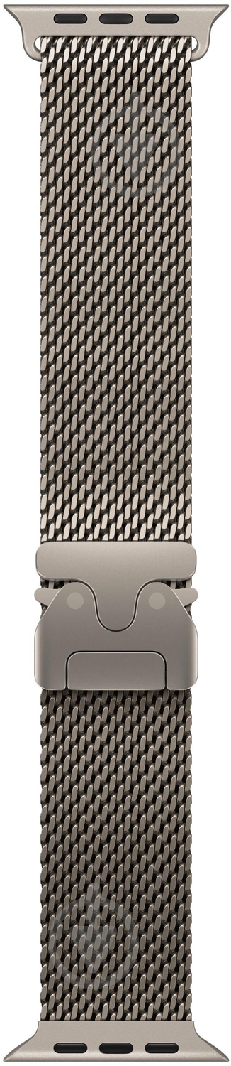 Ремешок Apple 49 мм Small Milanese Loop natural titanium (MGHN4ZM/A) - фото 1 Ремешок Apple 49 мм Small Milanese Loop natural titanium (MGHN4ZM/A) - фото 1