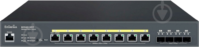Коммутатор ENGENIUS 240W Cloud ECS2512FP (1402A0151301) - фото 4 Коммутатор ENGENIUS 240W Cloud ECS2512FP (1402A0151301) - фото 4