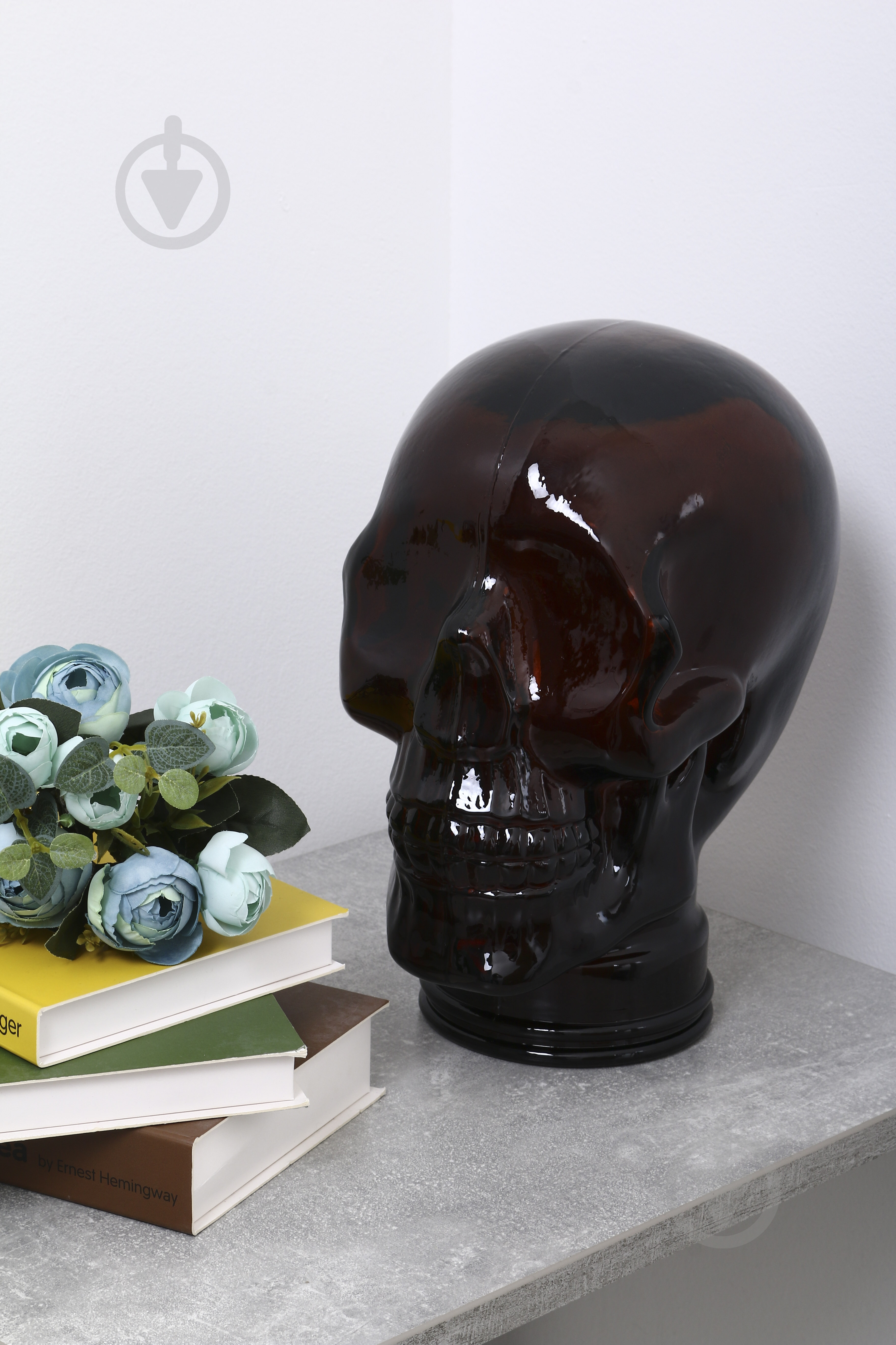 Статуетка San Miguel Head Skull 26х19х19 см коричневий - фото 4