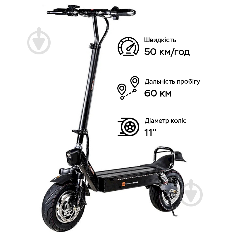 Электросамокат Freego ES-11S 1000W Black - фото 2