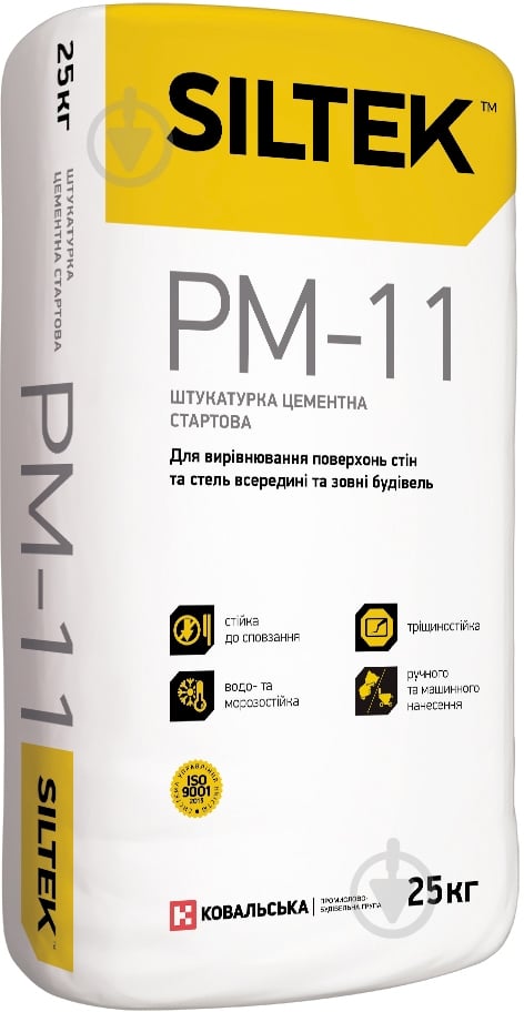 Штукатурка Siltek РM-11 цементна стартова 25 кг - фото 1