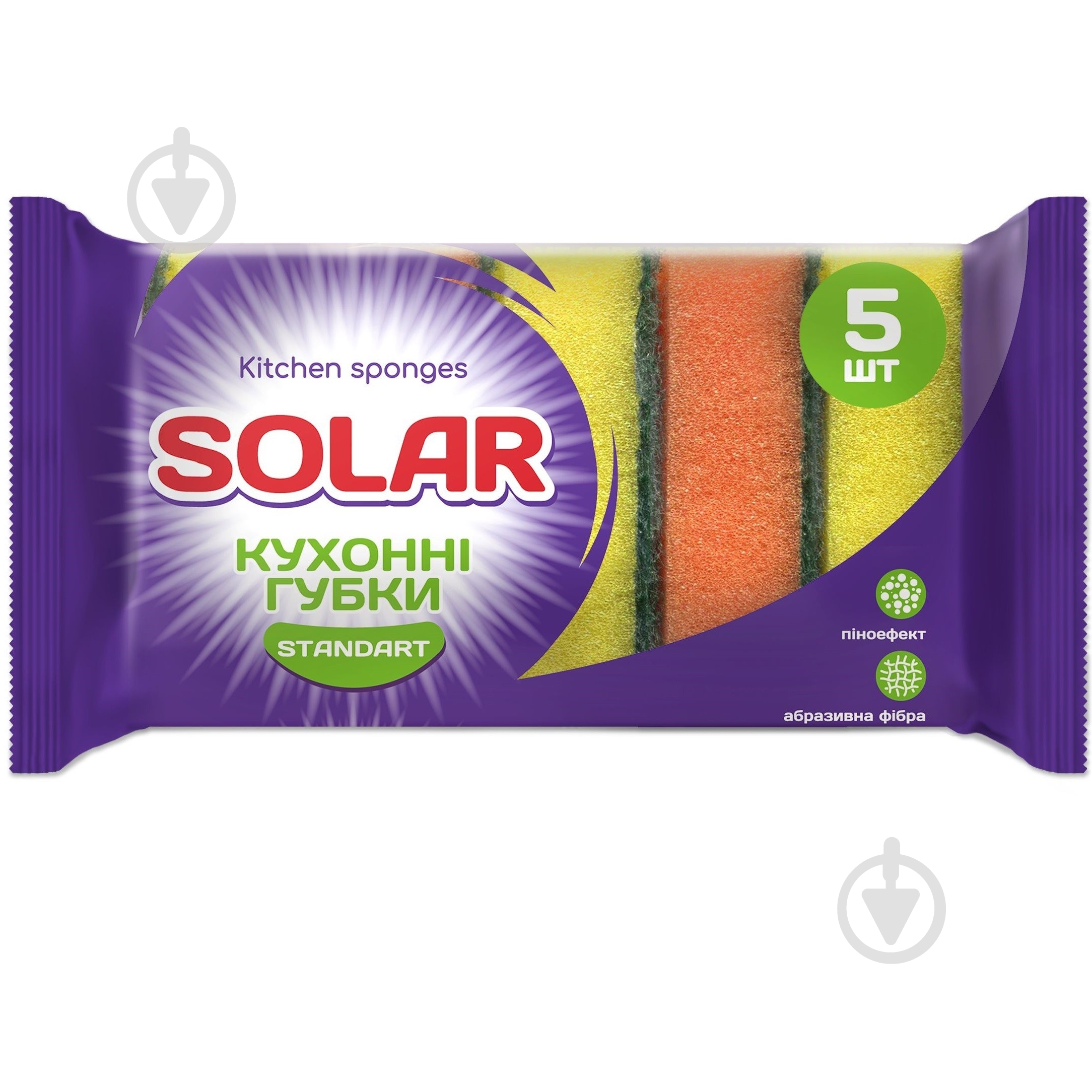 Губка для посуды SOLAR Standard 5 шт. - фото 1
