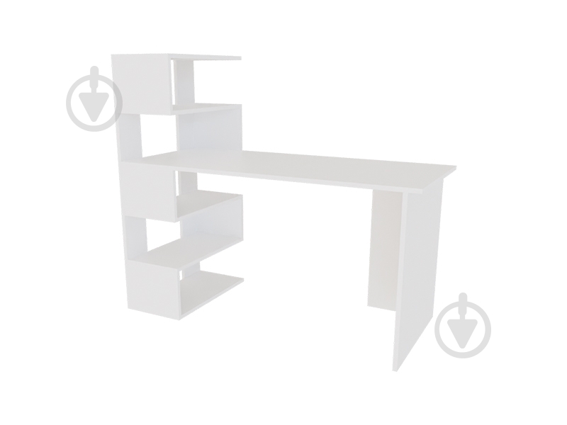 Стол компьютерный DC Robert левый белый нимфея альба - фото 1 Стол компьютерный DC Robert левый белый нимфея альба - фото 1