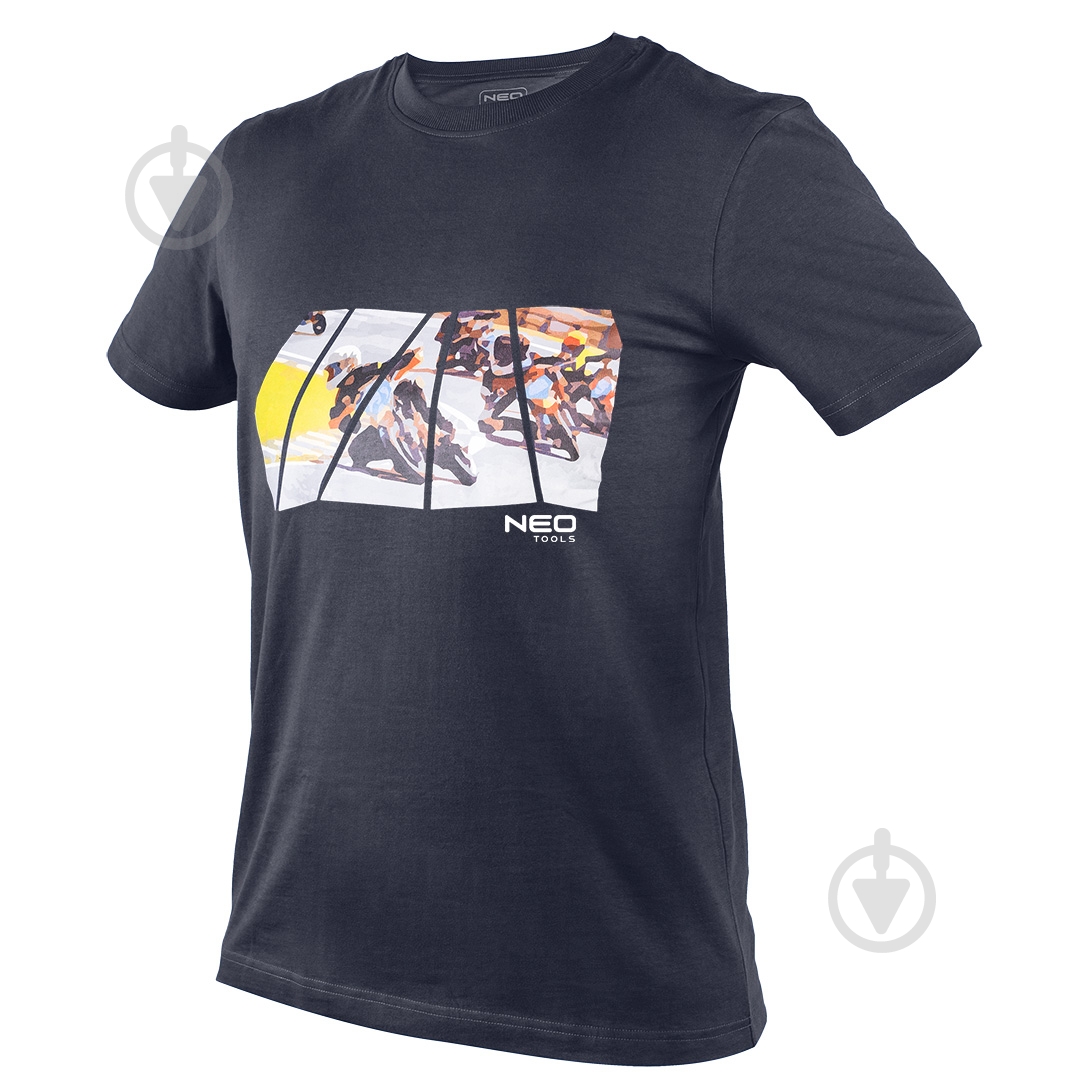 Футболка NEO tools с принтом мотоцикл 81-681 р.S черный - фото 1 Футболка NEO tools с принтом мотоцикл 81-681 р.S черный - фото 1