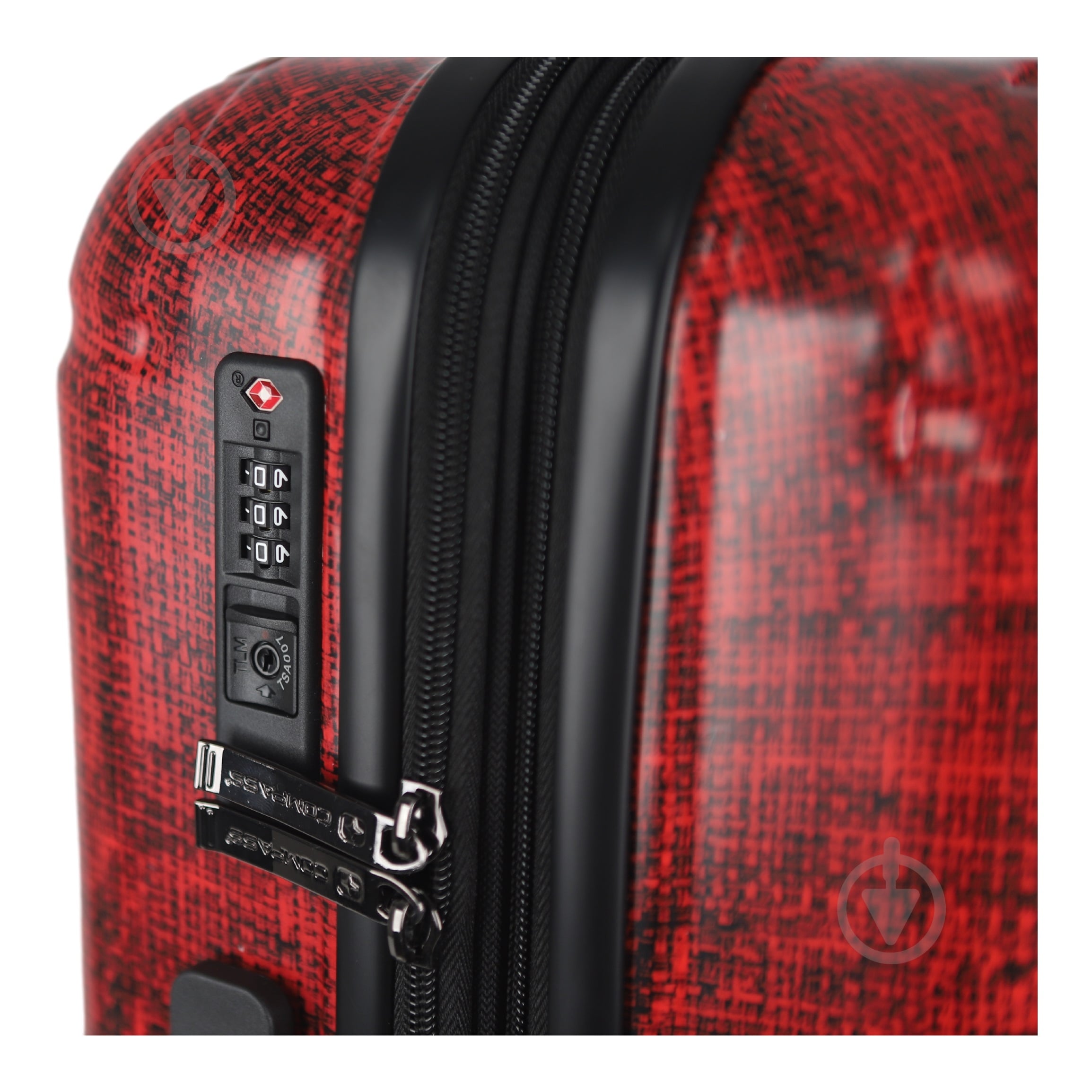 Чемодан Compass №900 L бордовый 53x31,5x76 см - фото 2 Чемодан Compass №900 L бордовый 53x31,5x76 см - фото 2