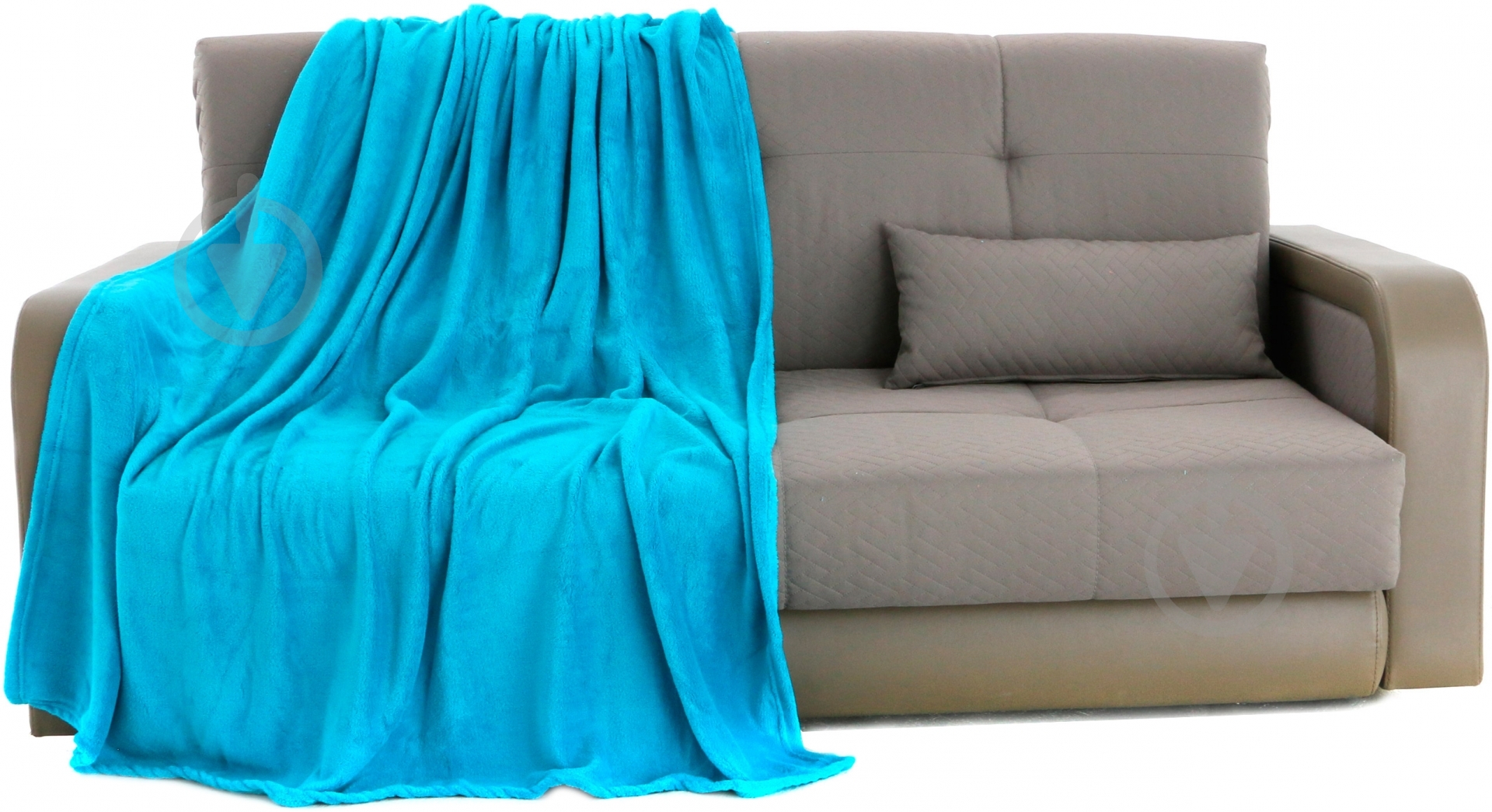 Плед 160x200 см світло-бірюзовий UP! (Underprice) - фото 1