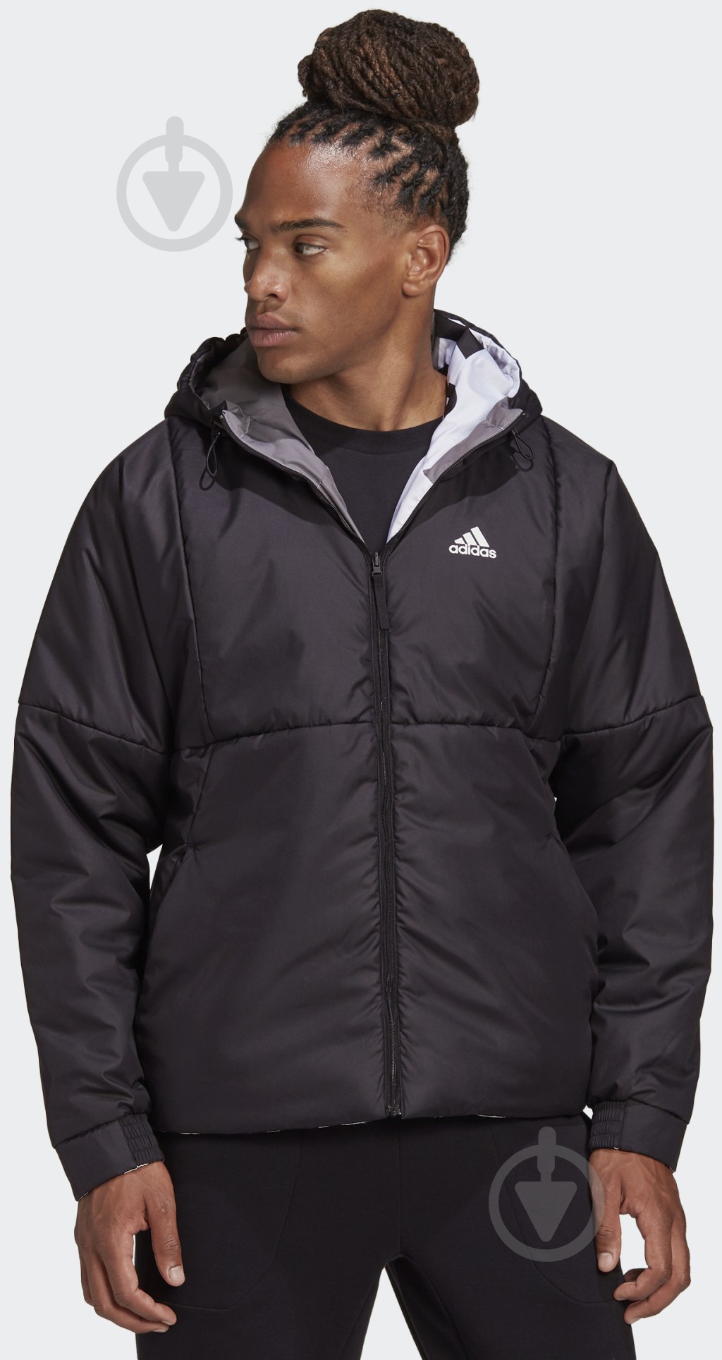 Куртка Adidas BTS REV AOP J FT2456 р.2XL черная - фото 4 Куртка Adidas BTS REV AOP J FT2456 р.2XL черная - фото 4