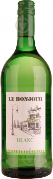 Вино LE BONJOUR Blanc белое сухое 1 л - фото 1