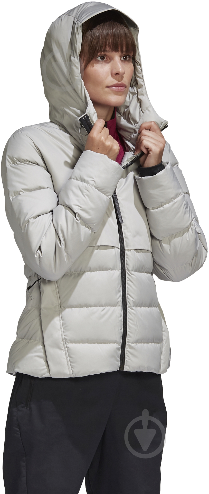 Пуховик жіночі зимові Adidas W URBN J C.R. FT2509 р.S сірий - фото 10