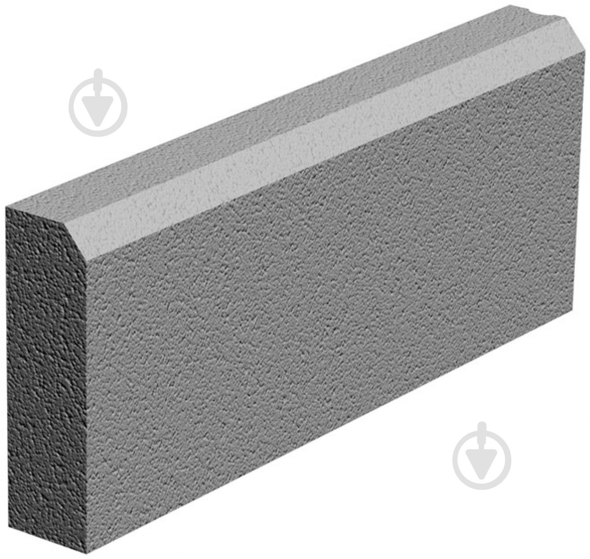 Поребрик ЗОЛОТОЙ МАНДАРИН  сірий 500х200х60 мм - фото 1