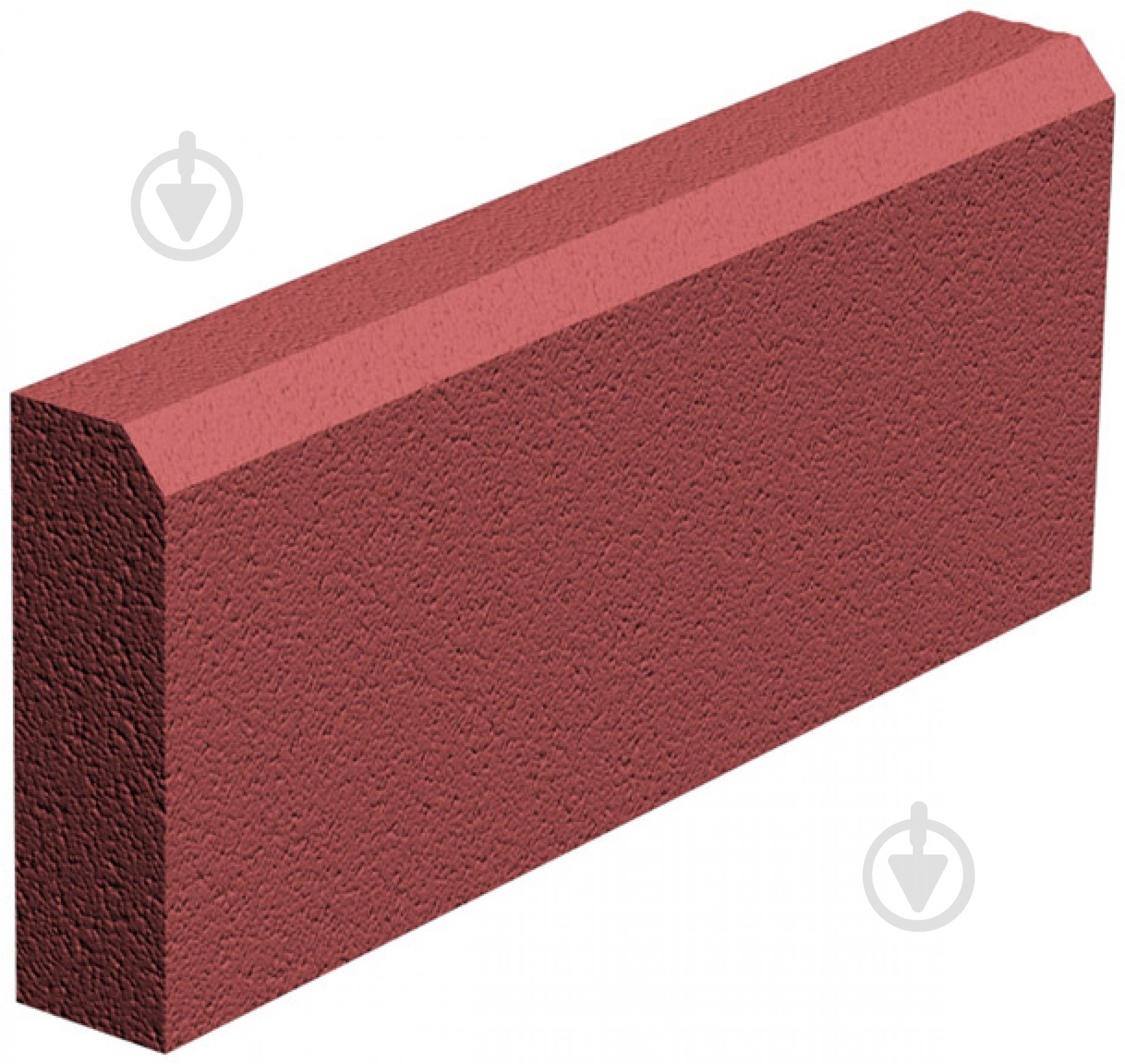 Поребрик ЗОЛОТОЙ МАНДАРИН  красный 500х200х60 мм - фото 1