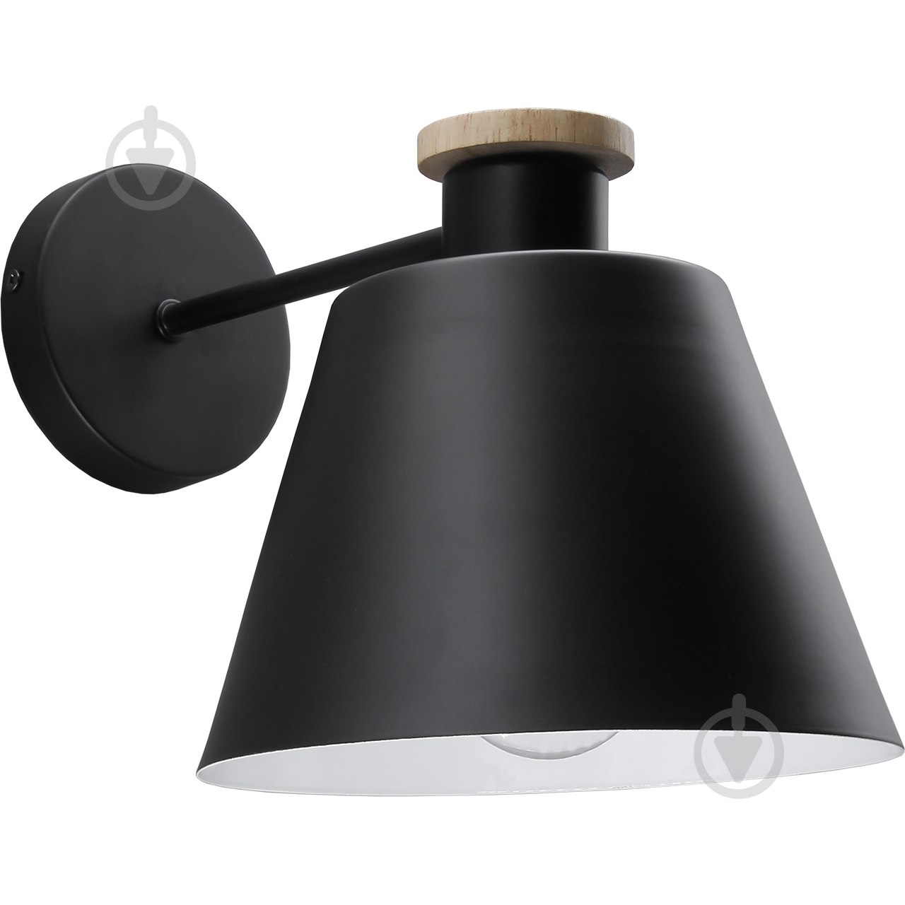 Бра Hopfen 1x40 Вт E27 чорний LF 1 LOFT - фото 1